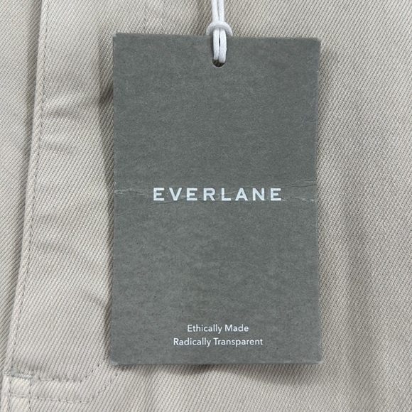 NEW EVERLANE The Straight-Leg Pant in Sandstone High Rise Ankle Crop Size 0 - Picture 8 of 12